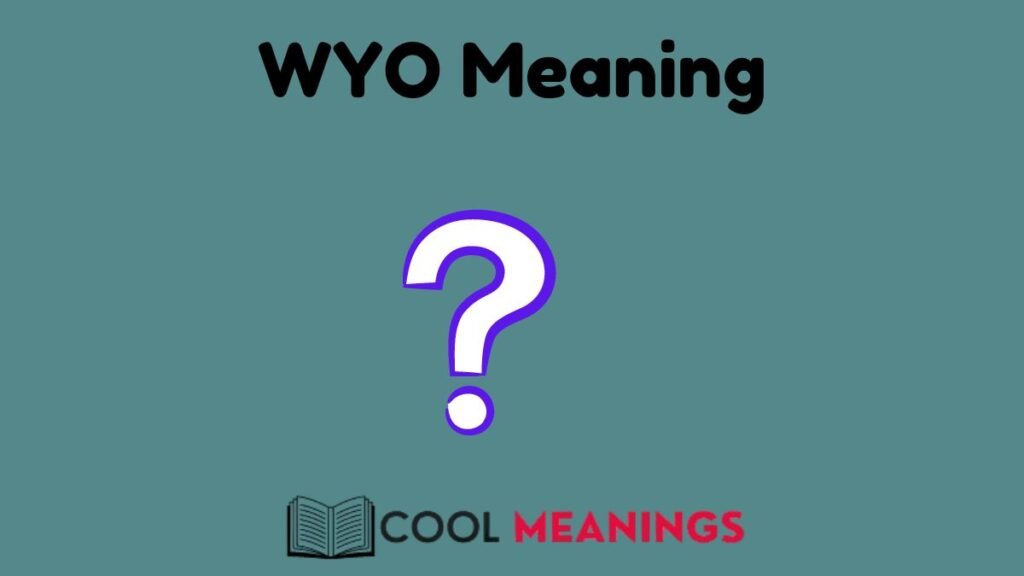 WYO Meaning in texting